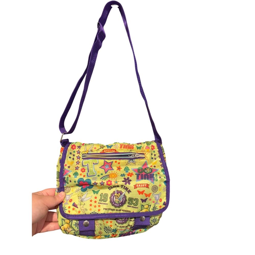 Vintage Disney Tinker Bell Club Tink 1953 Y2K Messenger Shoulder Bag